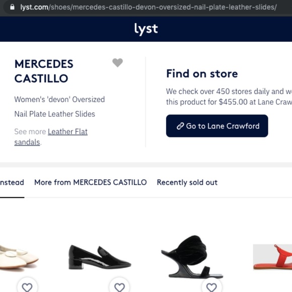 MERCEDES CASTILLO slip-on square toe loafer flats - Picture 7 of 7